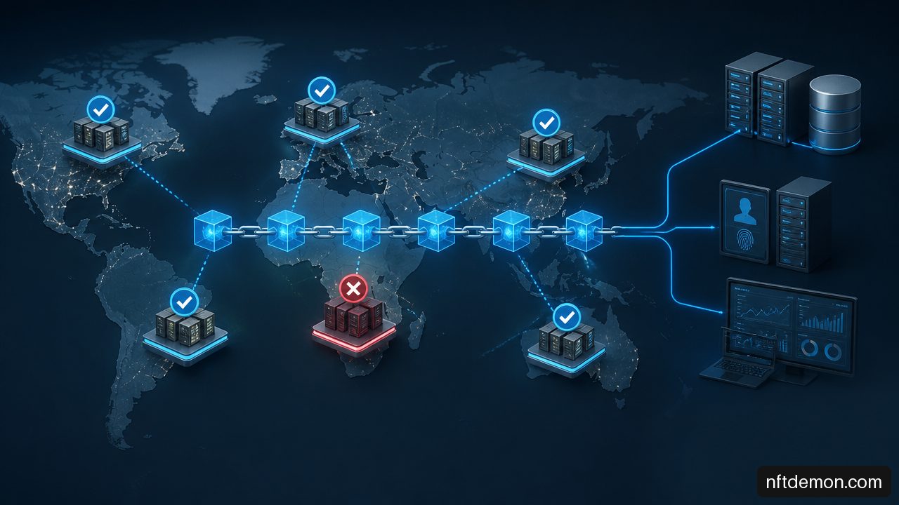 Production blockchain network resilience test with validator nodes and enterprise systems