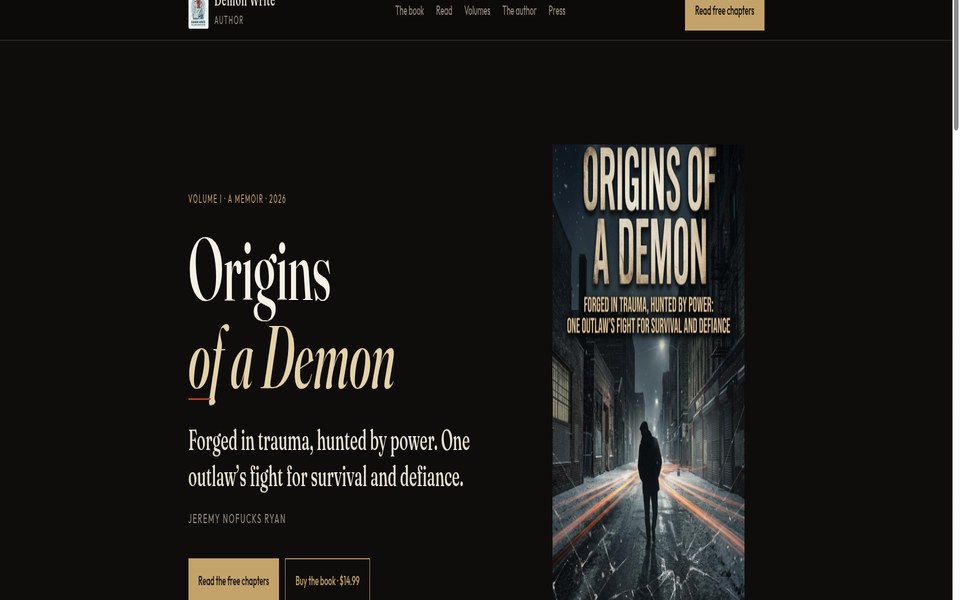 Demon Write — Origins of a Demon, Volume I